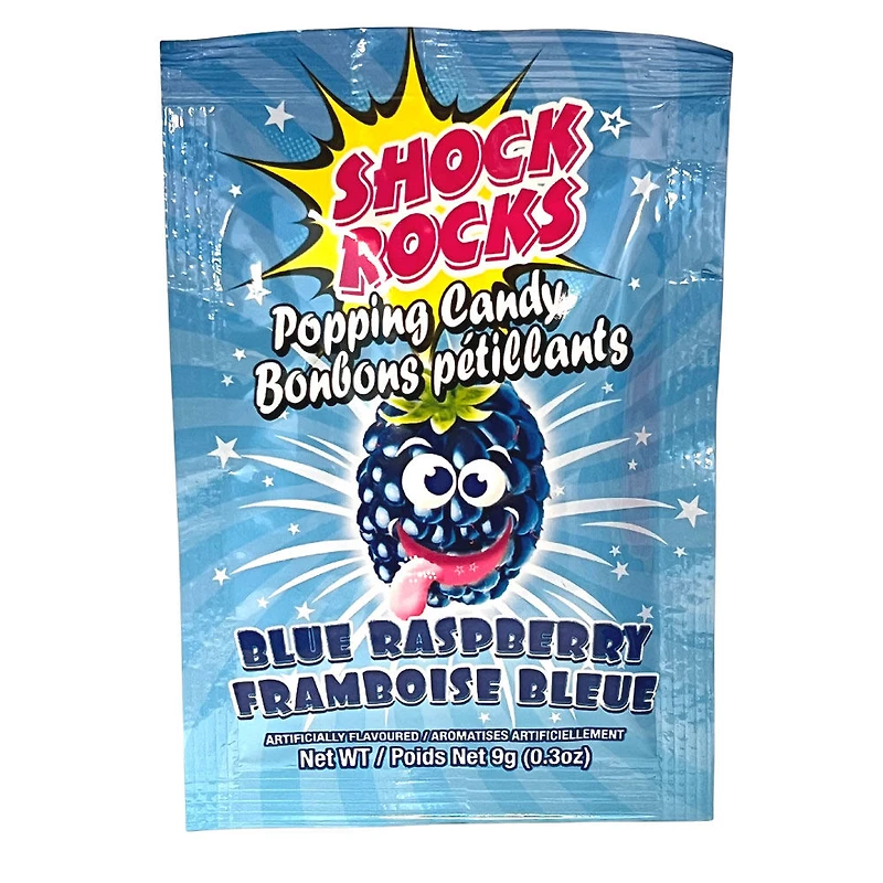 Shock Rocks Popping Candy Blue Raspberry
