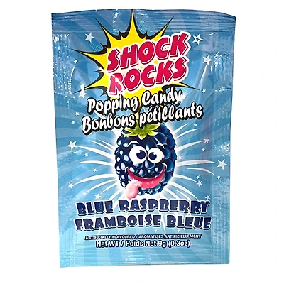 Shock Rocks Popping Candy Blue Raspberry