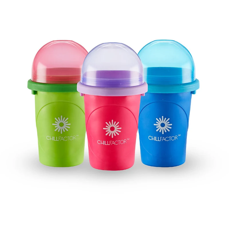 Chill Factor - MACHINE À BARBOTINE fluorescente - Éruption de bleuets - Explosion de baies - Melon d'eau pressé