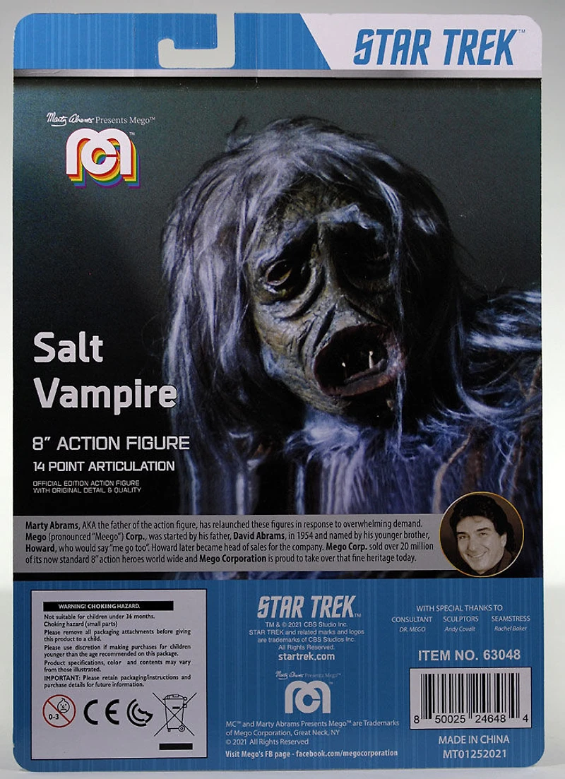 Figurines Mego Science Fiction - Star Trek - La Créature vampire de sel - Édition anglaise