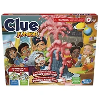 Clue Junior Game, 2-Sided Gameboard, 2 Games in 1, Clue Mystery Game for Younger Kids, Kids Board Games, Junior Games