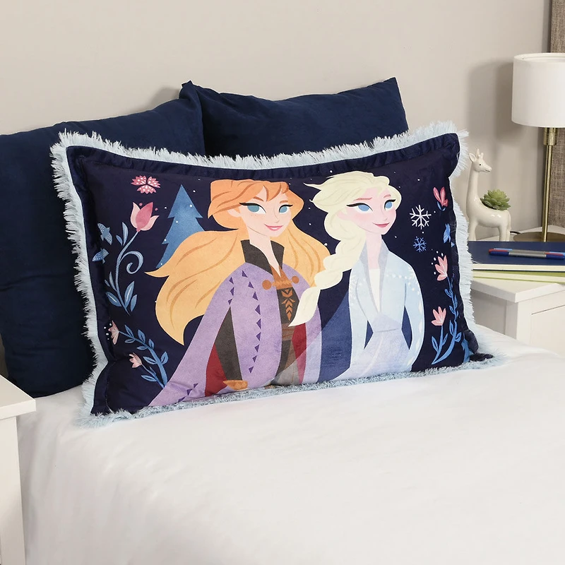 Oreiller géant en fourrure funky pour enfants Disney Frozen