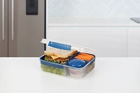 Sistema Bento Box To Go Lunch Box with Yogurt Container, 1.65 L, BPA Free, Colour May Vary