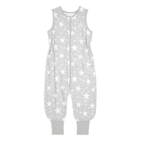 HALO SleepSackToddler - 100% Cotton - Grey Stars  - 2T