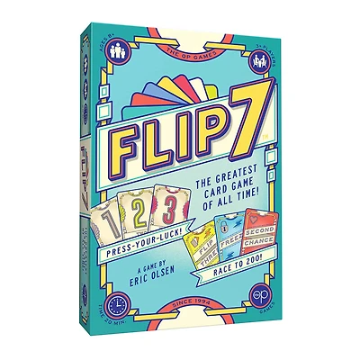 USAopoly Flip 7 Jeu De Cartes - Édition anglaise