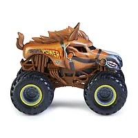 Monster Jam, Monster truck Horse Power officiel, véhicule en métal moulé, série Crazy Creatures, échelle 1:64