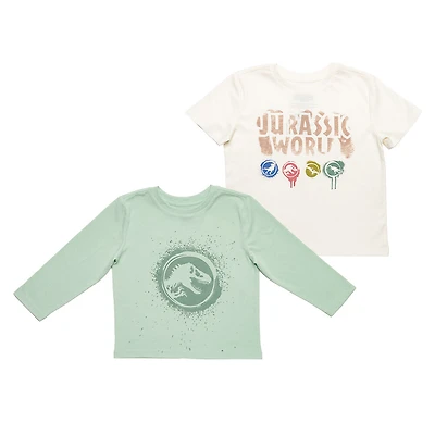 Jurassic Park - 2 Piece Combo Set - Green & Off White