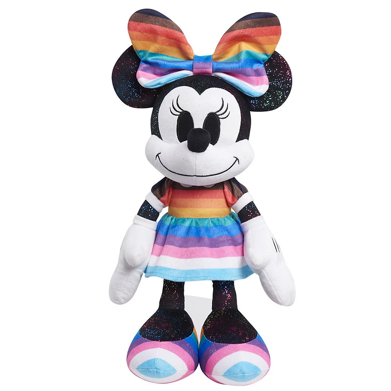 Grande peluche Minnie Mouse de 38 cm de haut, collection Disney Pride