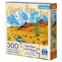 Puzzles Spin Master, Désert des Mojaves, Puzzle de 300 pièces de la série Voyage représentant le parc national de la Vallée de la Mort en Californie, avec poster