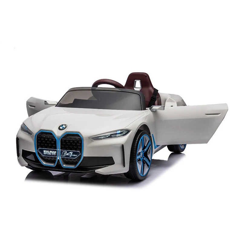 KidsVip 12V Licensed BMW i4 W/ RC- White