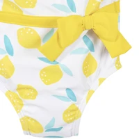 Gerber - Baby & Toddler Lemon Squeeze One-Piece Swimsuit With Ruffle