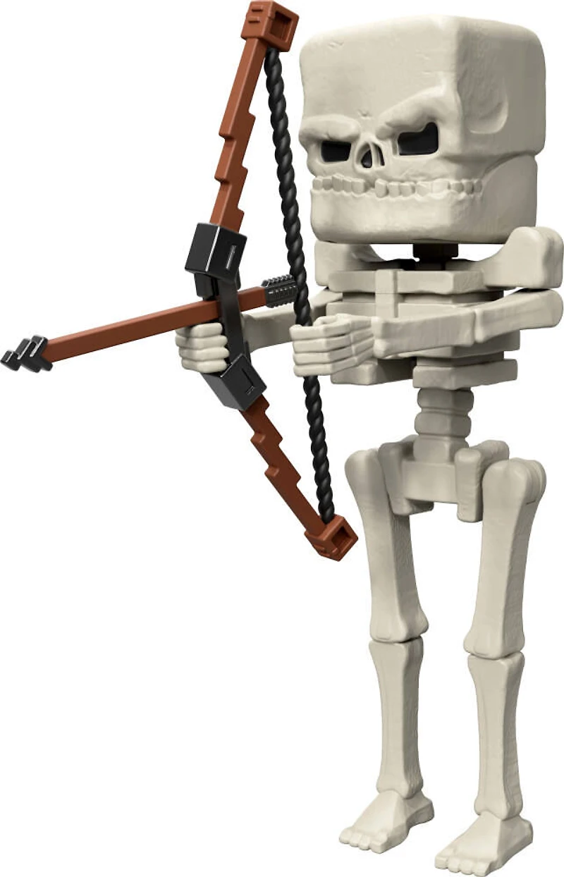 Minecraft-Figurine articulée Squelette-taille de 10cm et accessoires