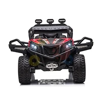 KidsVip 12V Enfants et Tout-Petits Junior Sport Utility UTV Voiture Eléctrique avec Commande à Distance - Rouge - Édition anglaise