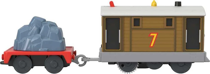 Thomas et ses amis Train jouet motorisé Locomotive Toby, wagon