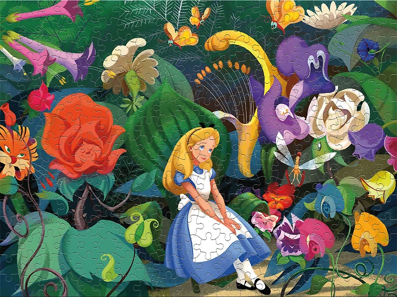 Disney 300 Pièces Surdimensionnées - Alice Avec Des Fleurs - Puzzle 300 Pièces