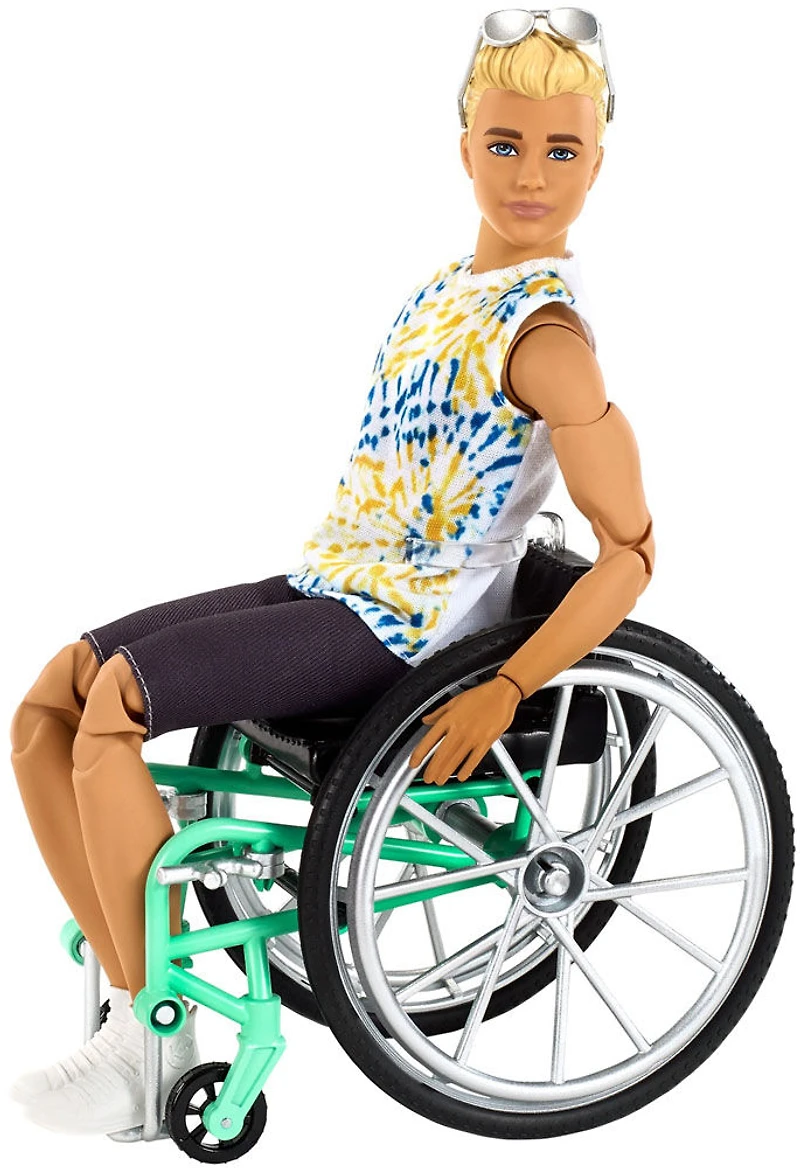 Barbie Ken Fashionistas Doll - Wheelchair and Tie-Dye Shirt