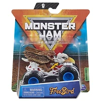 Monster Jam, Monster truck FreeBird officiel, véhicule en métal moulé, série Crazy Creatures, échelle 1:64