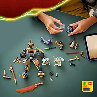 LEGO NINJAGO Le Robot de Mission de Cole contre Zane Dragon, Jouet Ninja, Ensemble de Jeu avec 3 Figurines 71854