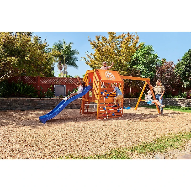 Portique de jardin Panther Peak Real Wood Adventures Little Tikes pour les enfants