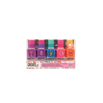 Create It! Vernis a Ongles a Couleur Changeante, 5pk