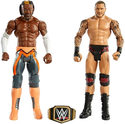 Coffret Combat WWE avec 2 figurines articulées de 15 cm (6 po) et tenues de ring