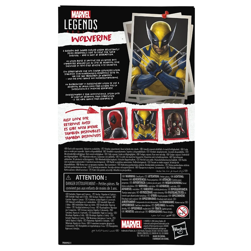 Marvel Legends Series Deadpool & Wolverine, figurine Wolverine, pièce de collection pour adultes