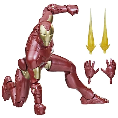 Hasbro Marvel Legends Series: Iron Man (Extremis) des bandes dessinées Marvel classiques, figurine articulée de 15 cm