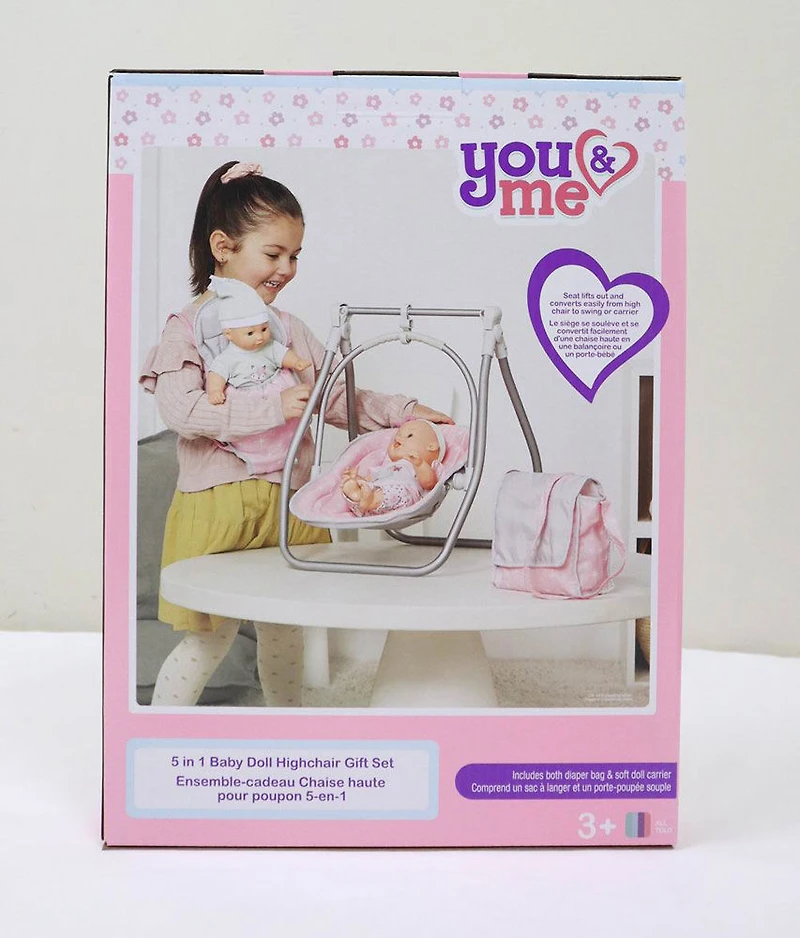 You & Me - 5-in-1 Baby Doll Highchair