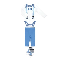 Baby Mode 3 Piece Dress-Up Set: Blue 0-3M