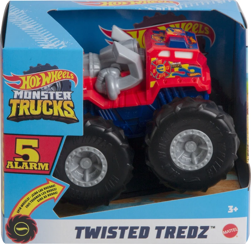 Hot Wheels - Monster Trucks - Véhicule Rev Tredz - 5 Alarm