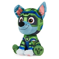 PAW Patrol : La Super Patrouille le film, Peluche Rocky Super Patrouille de 17 cm, animaux en peluche haut de gamme