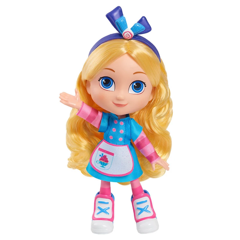 Ensemble de Jeu de Four Magique de la Boulangerie d'Alice au Pays des Merveilles de Disney Junior avec Poupée d'Alice de 25 cm (10 pouces) et Accessoires
