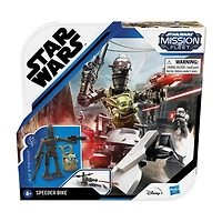 Star Wars Mission Fleet Expedition Class, IG-11, moto speeder, Protéger l'objectif, figurines