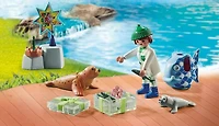 Playmobil - Animatrice avec otarie et phoques