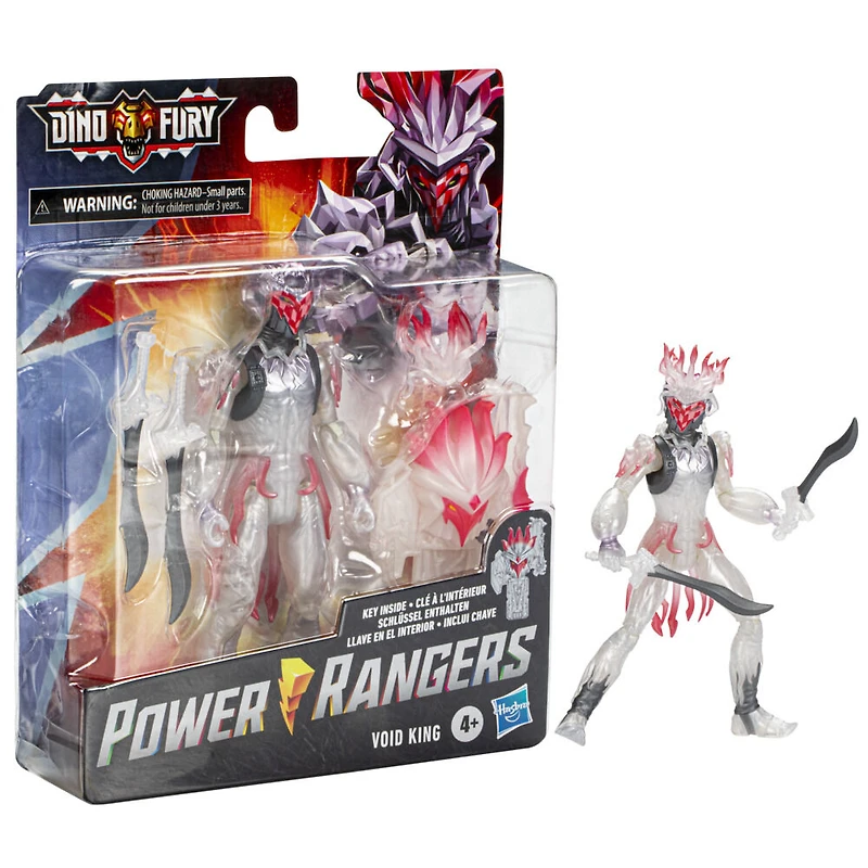 Power Rangers Dino Fury, Roi du Néant, figurine articulée avec Dino Fury