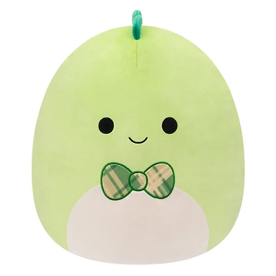 Squishmallows 16" - Danny le dino vert avec noeud papillon