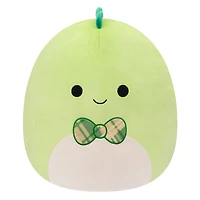 Squishmallows 16" - Danny le dino vert avec noeud papillon