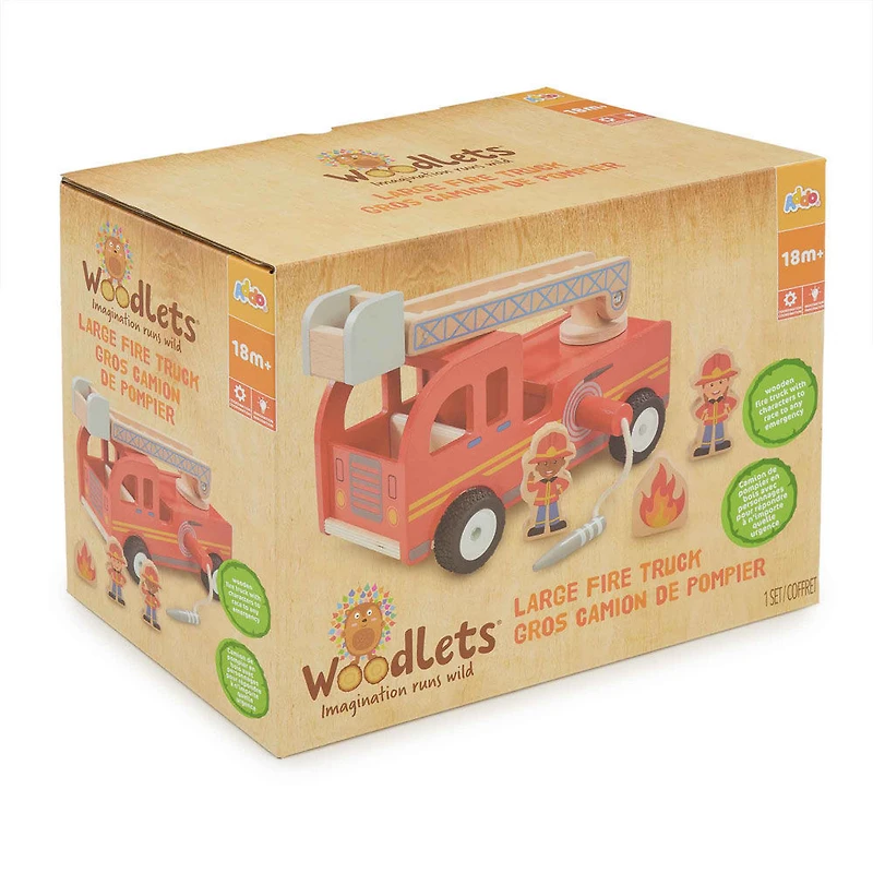 Woodlets Large Fire Truck  - Notre exclusivité