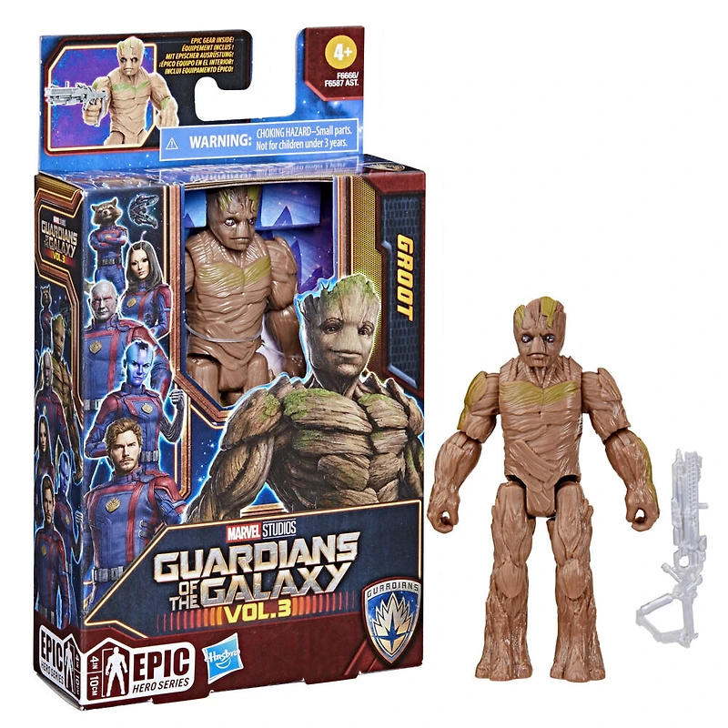 Marvel Studios Gardiens de la galaxie Vol. 3, figurine articulée Groot, Epic Hero Series