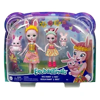 Enchantimals-Soeurs Bree et Bedelia Lapin avec 2 figurines animales - Notre exclusivité