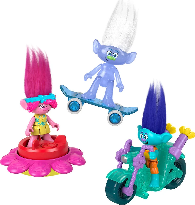 Imaginext-DreamWorks Trolls-Coffret Roulez et Brillez - Notre exclusivité
