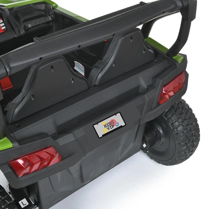 KIDSVIP Buggy d'aventure 2 places 24 V pour enfants 4X4 UTV porteur avec RC