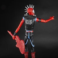 Marvel Spider-Man : Across the Spider-Verse, figurine Spider-Punk de 15 cm avec accessoire, jouet Marvel pour enfants à partir de 4 ans