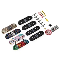 Tech Deck, Coffret de 4 fingerboards Ultra DLX Fingerboard, Element Skateboards, Mini-skateboards à collectionner et personnaliser