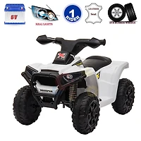 VTT à conducteur porté KidsVip 6V X Edition - Blanc - Édition anglaise