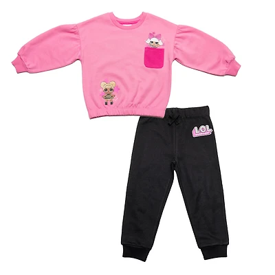 L.O.L Surprise! - Ensemble 2 pièces - Rose et noir - Taille 5T - En exclusivité chez Toys “R” Us