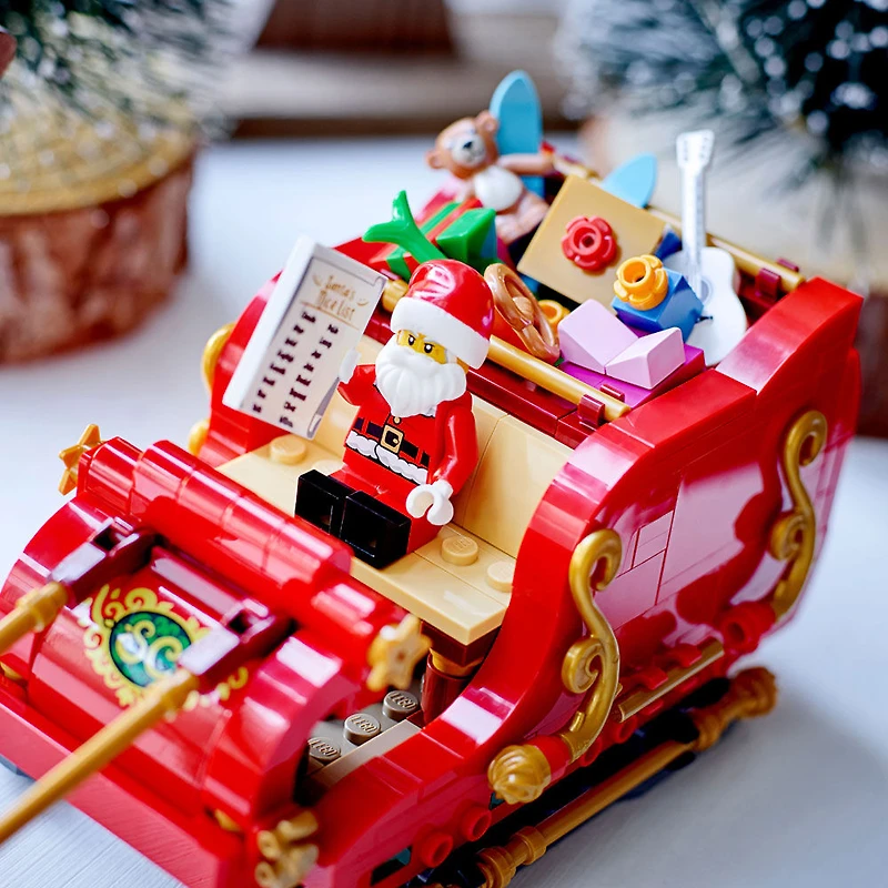 LEGO Santa's Sleigh Christmas Toy Building Set for Ages 9-13, with Reindeer & Santa Figurine, 40499