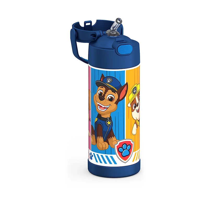 Bouteille isotherme en acier inoxydable FUNtainerMD avec paille, Paw Patrol, 414ml