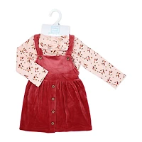 Baby Mode 3 Piece Jumper Set: Rose Floral