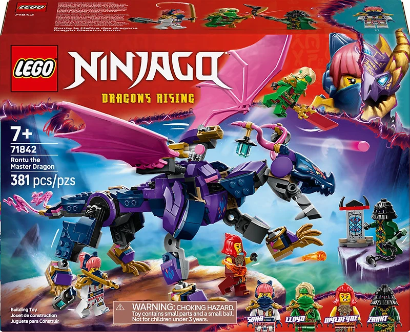 LEGO NINJAGO Rontu the Master Dragon - Building Toy for Kids, Boys, & Girls, Ages 7+ - 71842